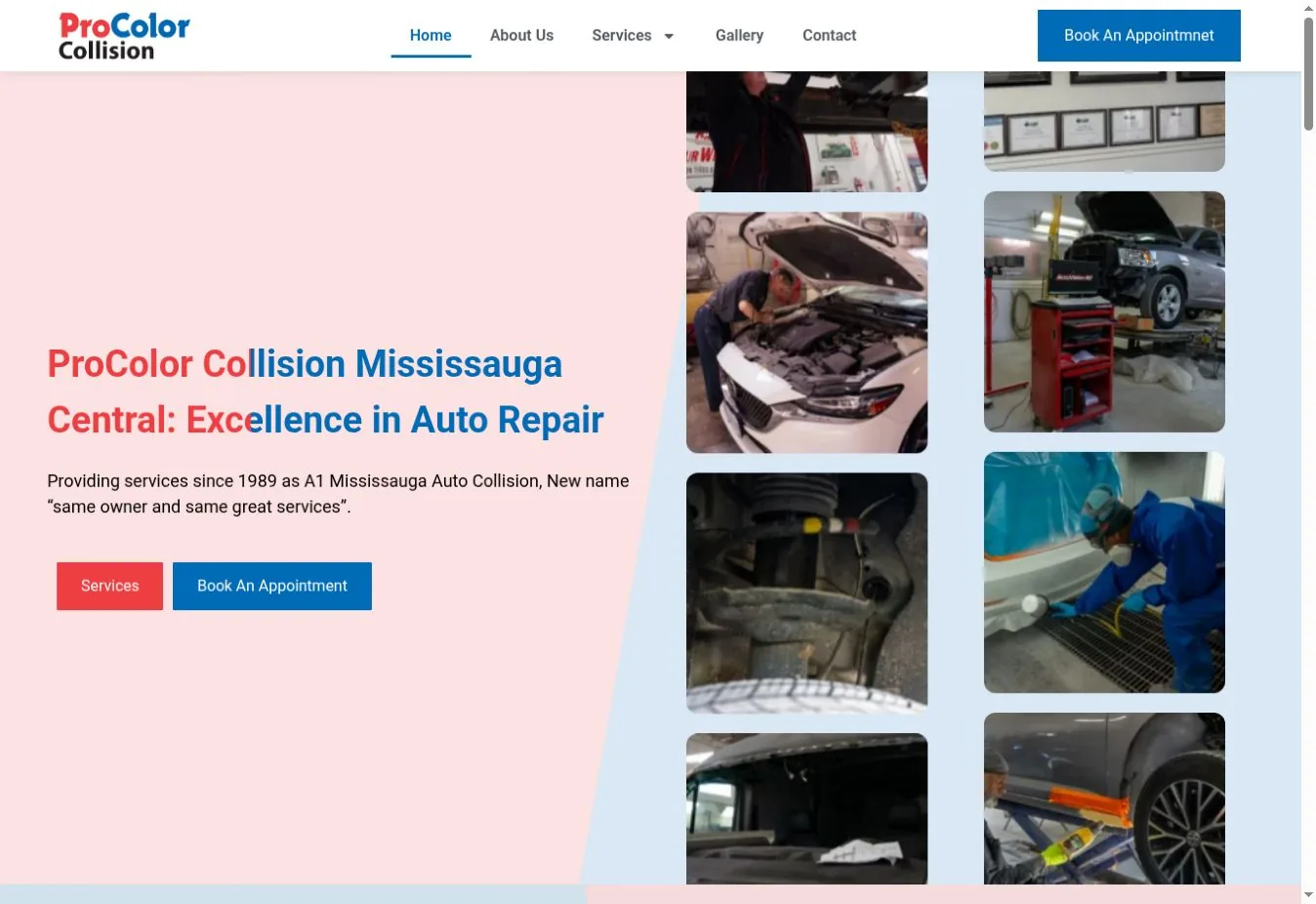 A1 Mississauga Auto website preview