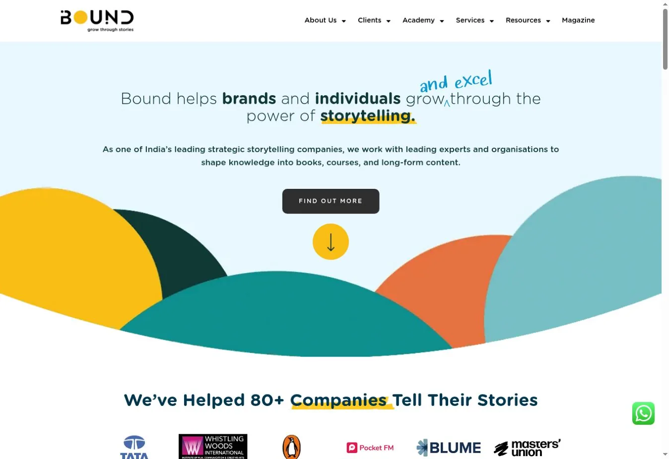 Bound India website preview
