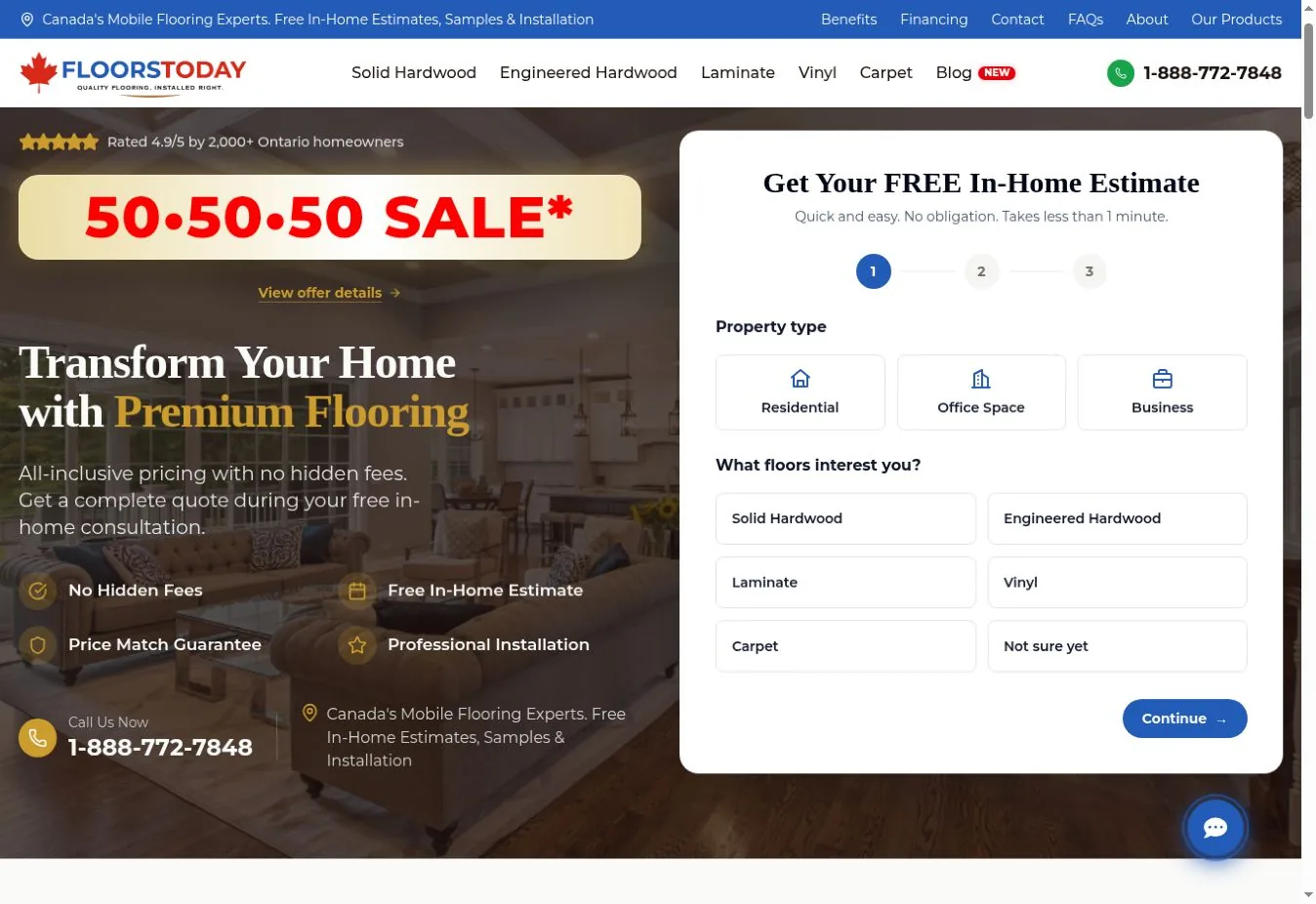 Floors Today website preview