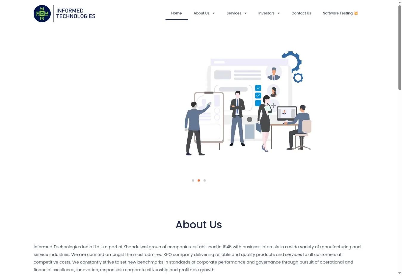 Informed Technologies website preview